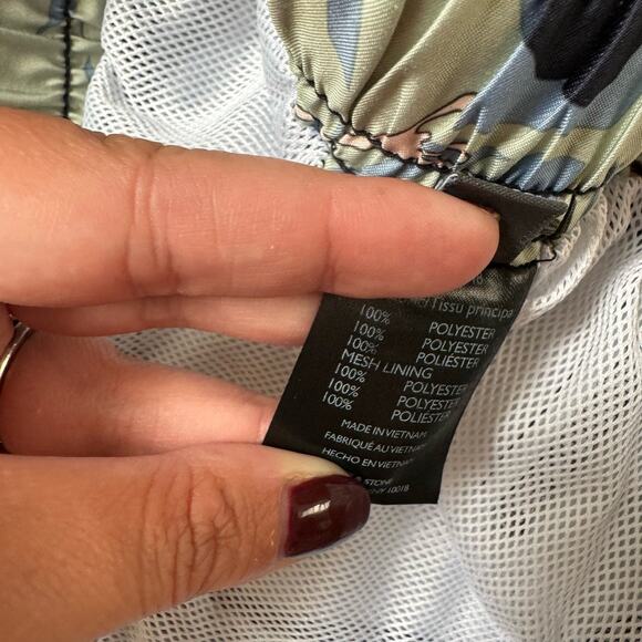 SLATE & STONE MENS 100% MICRO POLY SWIM TRUNKS Floral SIZE MEDIUM $98 - Picture 4 of 5